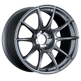 SSR GTX01 18x10.5 5x114.3 15mm Offset Dark Silver Wheel Evo X / G35 / 350z / 370z