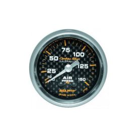 Air Pressure: 0-150 PSI - Carbon Fiber Mechanical Gauge (2 1/16)