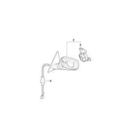 Echt BMW Links Außenspiegel Faltbar Heizbar Schwarz 51 16 7 153 171