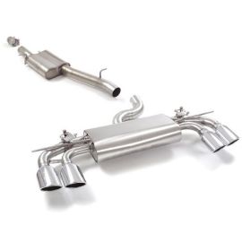 Ragazzon Stainless steel centre silencer + Stainless steel rear silencer left/right each with oval tail pipe 2 / 108x70mm for VW T-Roc A1 R 2.0TSi 4motion 2019+ (50.0571.35)