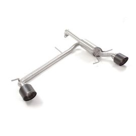 Ragazzon Stainless steel rear silencer left/right each with round Carbon Shot tail pipe 118 mm for Suzuki Swift AZ 1.4 Boosterjet Hybrid 2020+ (50.0835.77)