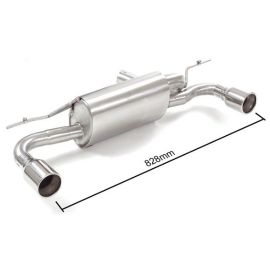 Ragazzon Stainless steel rear silencer left/right each with round tail pipe 90 mm for BMW Series 1 F20 116i B38 15-19 (50.0847.05)