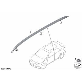 Genuine Left Roof Rails Black 51 13 7 313 351