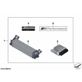 Genuine Plaque Lettering Emblem Badge Logo M Performance 51 14 2 296 495