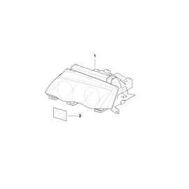 Echte Bi-Xenon Scheinwerfer Links 63 12 6 911 449 von BMW