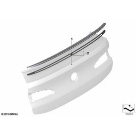 Echt Carbon Heckspoiler Klebebandset für BMW X4 G02 LCI