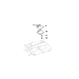 Genuine Control Unit Xenon Light Bracket Right 63 12 6 920 166