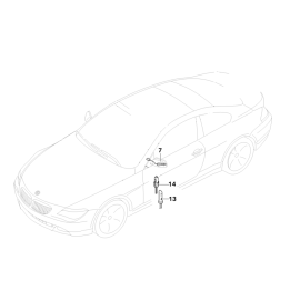 Genuine Door Handle Light Emitting Diode/LED 63 31 6 975 019
