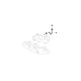 Genuine Front Parking Light Bulb Socket/Holder 63 12 8 370 892