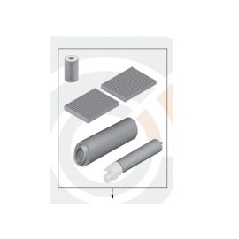 Genuine Microfilter+Oil+Air+Fuel Filter Service Kit 88 00 2 349 206