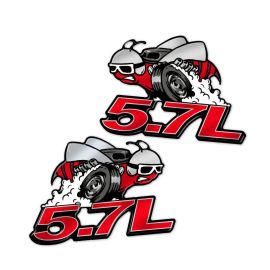 5.7L Super Scat Fender Badge