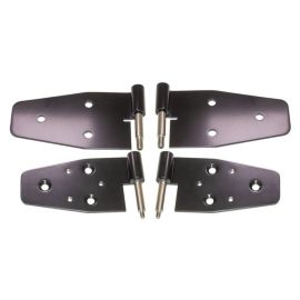 Kentrol 03-06 Jeep Wrangler TJ Door Hinge Set of 4 Pieces Black