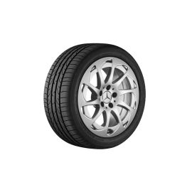 10-spoke wheel, 43.2 cm (17 inch), SL/ CLS, 255/45 R17/, titanium silver, A23140124029765