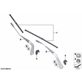 Echte BMW Scheibenwischer für 3er E92 2007-2010