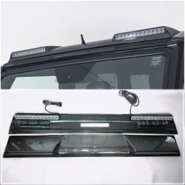 Carbon spoiler with LED for Mercedes G-Class W461 W463 G55 G65 G63, aerodynamics, installation, energy-saving LEDs, fast delivery, original.