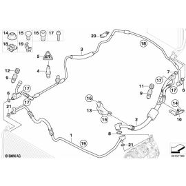 Genuine AC Air Con Evaporator Condenser Pressure Hose Pipe 64 53 9 151 738