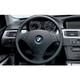 Оригинальный кожаный чехол для руля BMW E90, черный, артикул 32 30 6 766 870, гарантия 2 года.