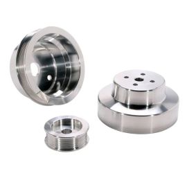 1988-1995 GM Truck 4.3 5.0 5.7 Underdrive Pulley Kit - Lightweight CNC Billet Aluminum (3pc)