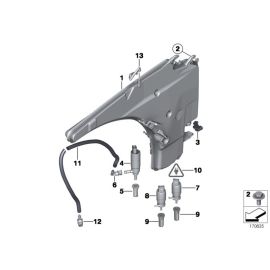 Echte BMW Scheibenwaschpumpe für Scheinwerfer 67 12 8 362 154
