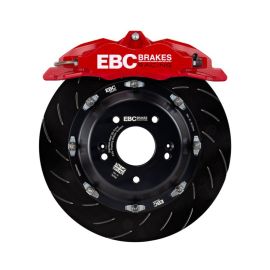 EBC Racing 13-19 Volkswagen Golf GTI Красный 6 Поршневые Калиперы 355mm Передний Комплект Больших Тормозов