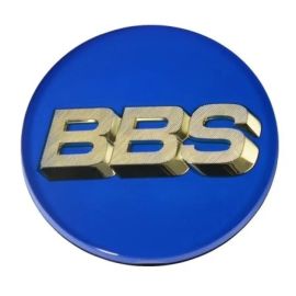 BBS Center Cap 70.6mm Blue/Gold (3-Tab)