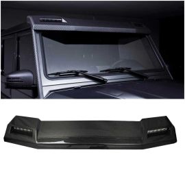 6×6/4×4 Squared Brabus Front Roof Carbon Lip Spoiler with LEDs