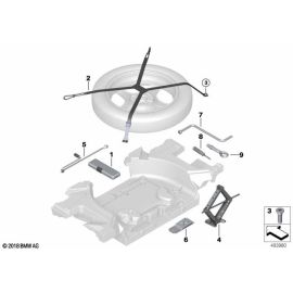 Genuine Articulated Car Lifting Jack Steel 71 12 6 754 372