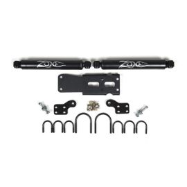 Zone Offroad 07-18 Jeep Wrangler JK Dual Steering Stabilizer Kit