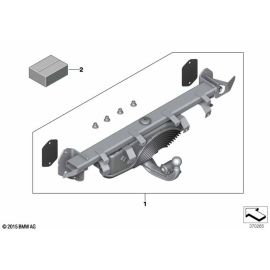 Echter BMW Anhängerkupplungs-Nachrüstkit 71 60 2 468 520