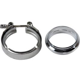 Granatelli 3.0in Flat Flanges w/V-Band Clamp