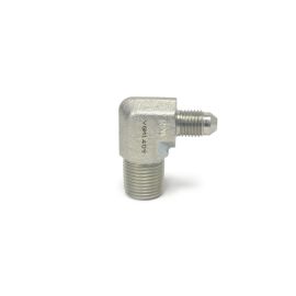 Techna-Fit -4AN 90° to 3/8 NPT Male Steel Turbo Adapter Fitting (782246)