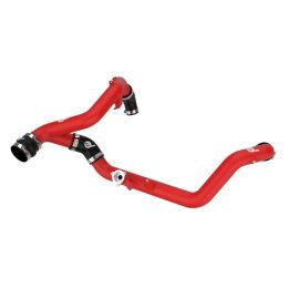 aFe Bladerunner 2-1/4 IN Aluminum Hot Charge Pipe Black 20-23 Ford Explorer/Explorer ST - Red