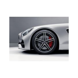 Original Mercedes-Benz AMG Alufelge 9 J x 19 ET 61 schwarz matt glanzgedreht AMG GT 190 Vorderachse A19040118007X36
