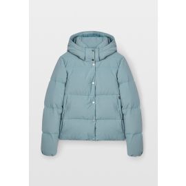 Genuine Jacket Winter Hooded Coat Womens Pockets Buttons Blue 80 14 2 864 048