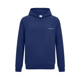 Genuine Logo Embossed Unisex Mens Womens Ladies Sweat Hoodie Blue Cotton Top 80 14 5 B36 B25