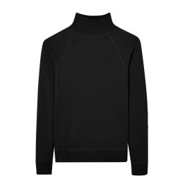 Genuine M Mens Sweater Black Cotton Top Raglan Sleeve Turtleneck Slim Fit 80 14 5 B38 D69