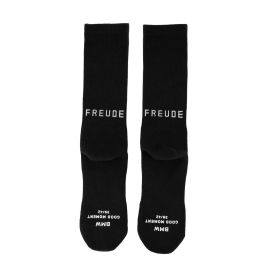 Genuine Freude On Heels Unisex Mens Womens Ladies Socks Black Cotton 80 16 5 B38 D85