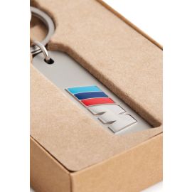 Genuine Keyring M Logo Metal Silver Car Key Ring Accessory 80 27 5 A87 977