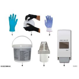 Оригинальные перчатки BMW, 12 пар, большие, артикул 83190441882