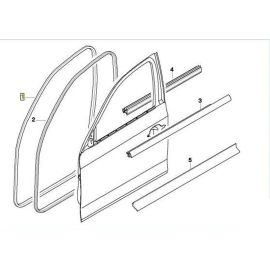 Гenuine Передняя Уплотнительная Резинка Двери 51 72 7 247 258 BMW Оригинал E90 3 Серия