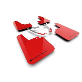 Rally Armor - 2024 Subaru Crosstrek (Wilderness Only) Red UR Mud Flap W/Black Logo - No Drilling Req