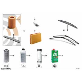 Набор для осмотра BMW, масляный фильтр Fine Dust, оригинал, модель 1 Series E81, 88 00 2 288 312.