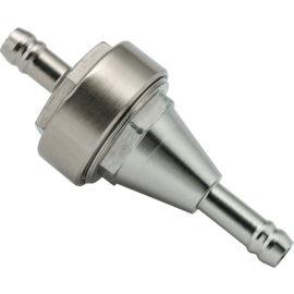 BikeMaster 1/4in Inline Fuel Filter - Titanium