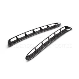 Anderson Composites 2015-2022 Mustang Carbon Fiber GT350 Style Fender Vent Inserts (Only Fit AC Fenders)