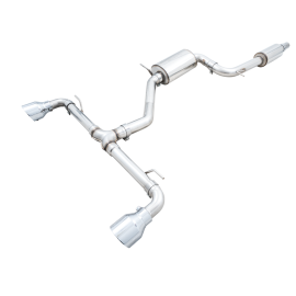 AWE 2022 VW GTI MK8 Touring Edition Exhaust - Chrome Silver Tips