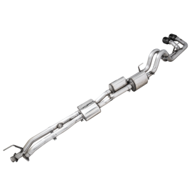 AWE 16-22 Toyota Tacoma 0FG Catback Exhaust w/ BashGuard - Dual Diamond Black Tips