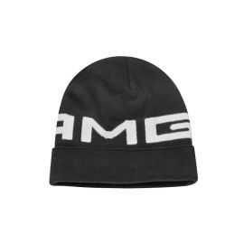 AMG knitted hat, black, SALEB66959208