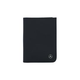 Кошелек из переработанной кожи Mercedes-Benz, черный, RFID защита, модель B66959653.