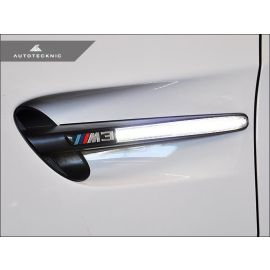 АвтоТекник Clarity 24 LED указатели поворота для E90 M3, E92 M3, E93 M3 - матовые черные grilles, высокая мощность, увеличенная видимость, стильный дизайн.