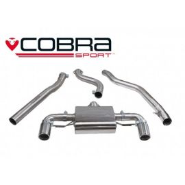 Cobra Sport Cat Back Exhaust for BMW M140i 3 & 5 Doors (F20 & F21) 2015+ Auto Non Resonated (BM90)